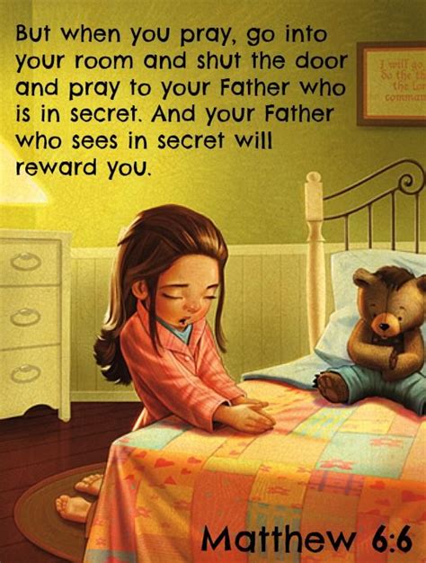 when you pray go to your room.